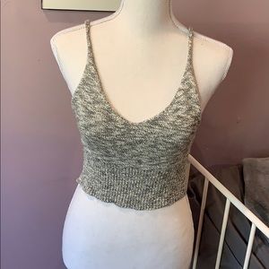 Grey crop top